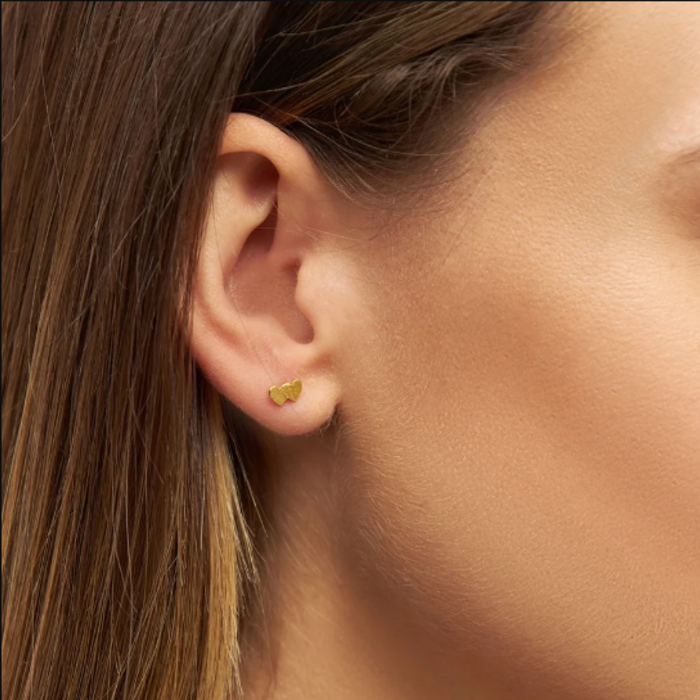 LULU Copenhagen Oorring Domino Hearts 2 (1 stuk) Goud