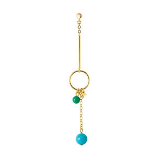 LULU Copenhagen Boucle d'oreille Topping Long Loop (1 pièce) - Or