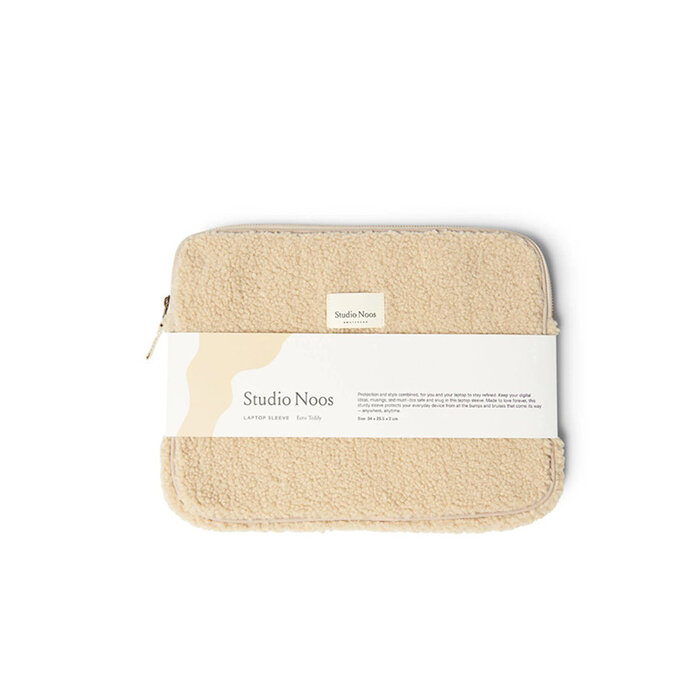 Studio Noos Ecru Teddy Laptop Sleeve 13inch