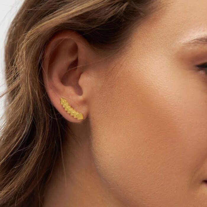 LULU Copenhagen Boucle d'oreille Domino 7 (1 pièce) - Or