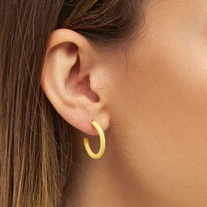 LULU Copenhagen Oorringen Color Hoops (2 stuks) Medium