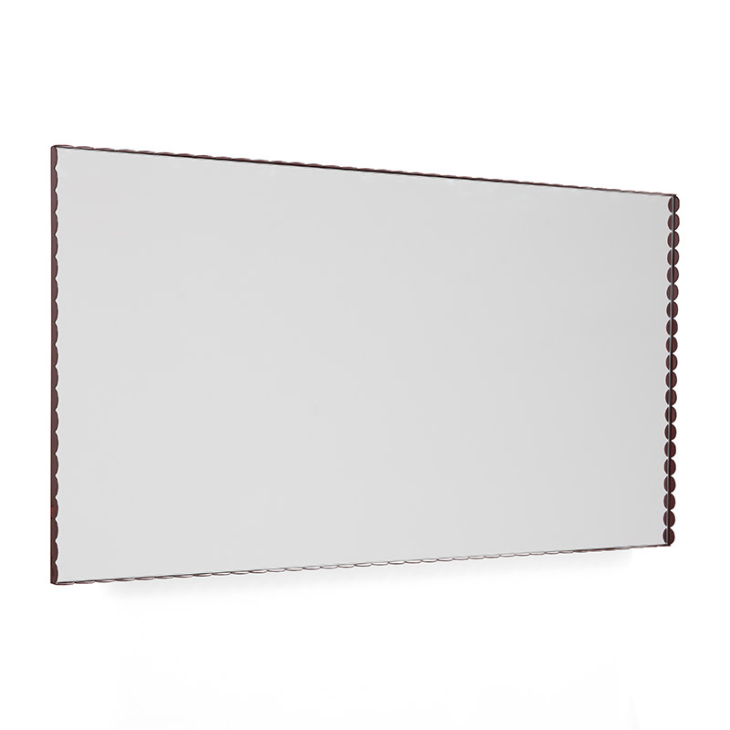 HAY Arcs mirror rectangle L - Burgundy - Muller Van Severen
