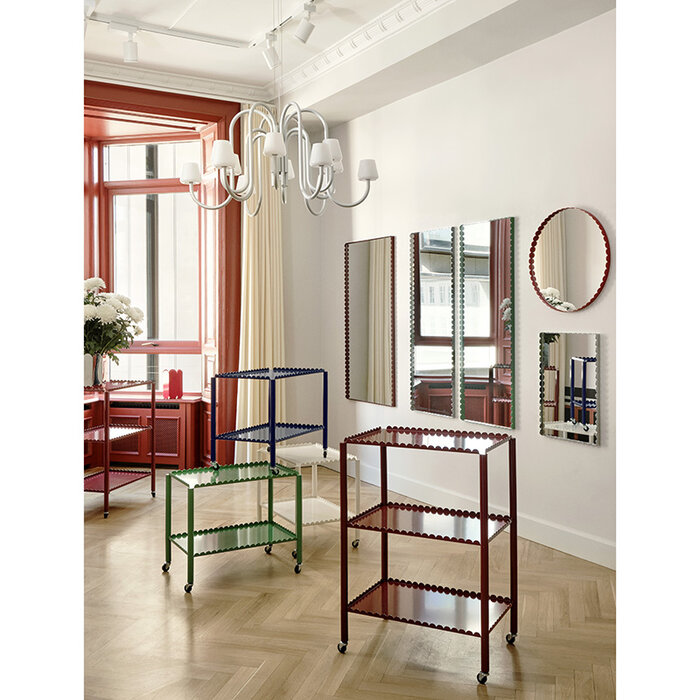 HAY Arcs mirror rectangle L - Burgundy - Muller Van Severen