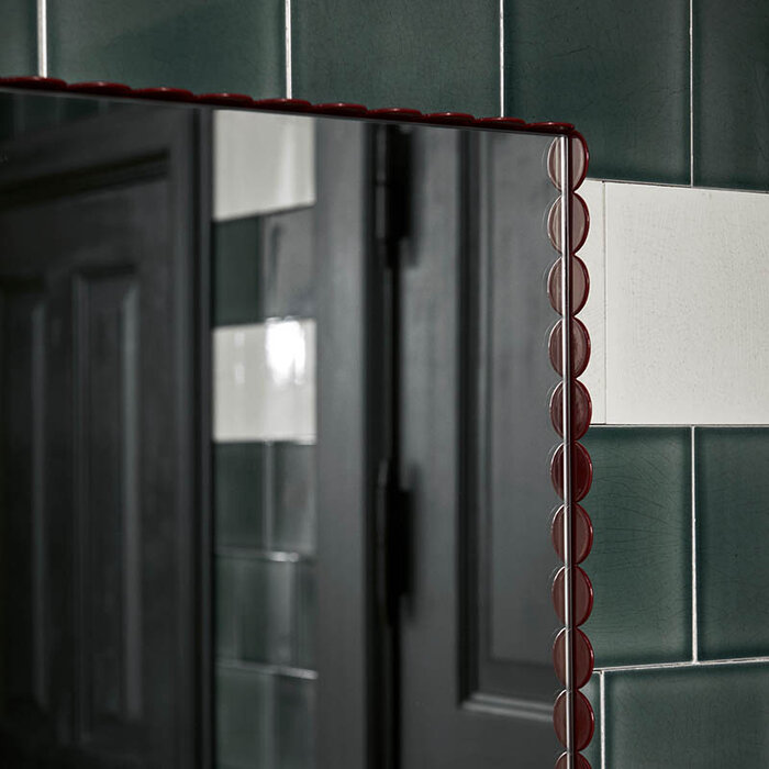 HAY Arcs mirror rectangle L - Burgundy - Muller Van Severen