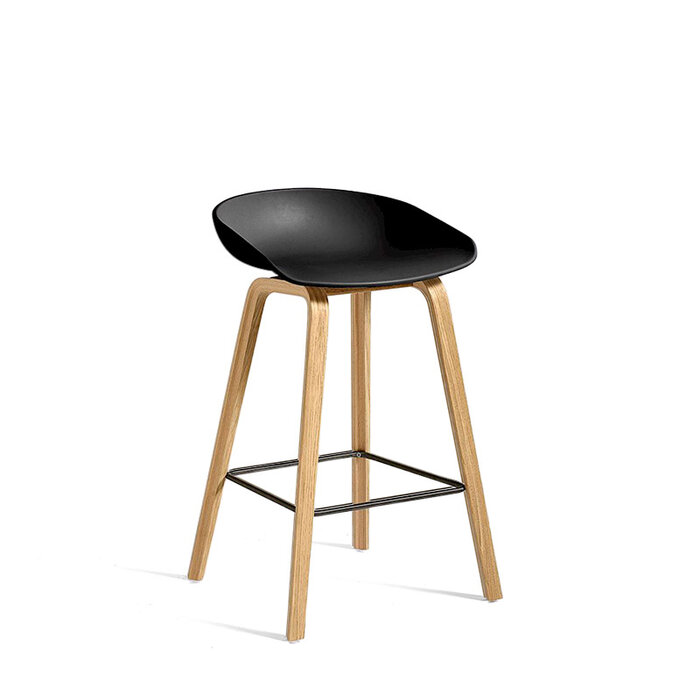 HAY AAS32 tabouret de bar - frame natural water based lacquered  oak veneer