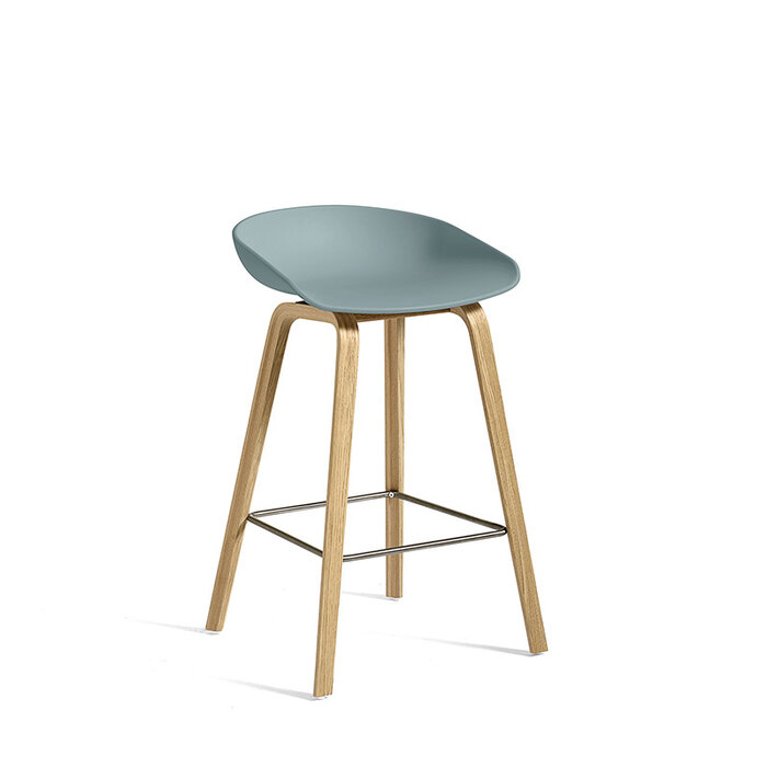 HAY AAS32 tabouret de bar - frame natural water based lacquered  oak veneer