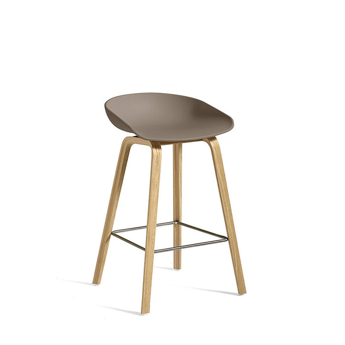 HAY AAS32 tabouret de bar - frame natural water based lacquered  oak veneer