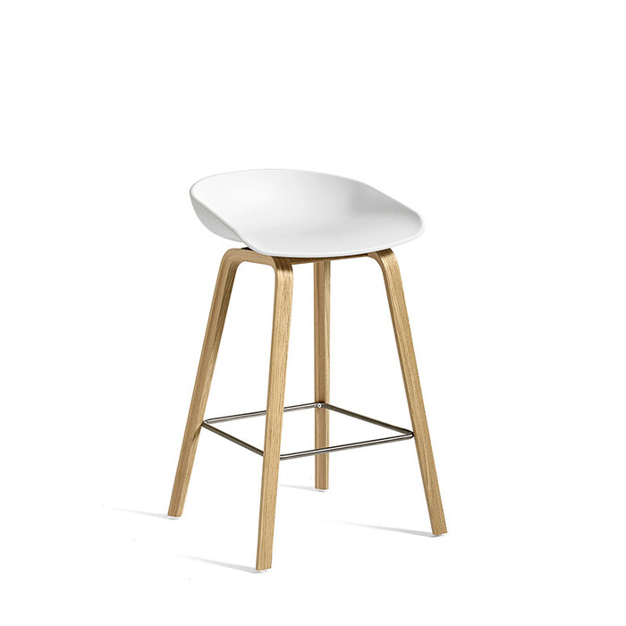 HAY AAS32 tabouret de bar - frame natural water based lacquered  oak veneer
