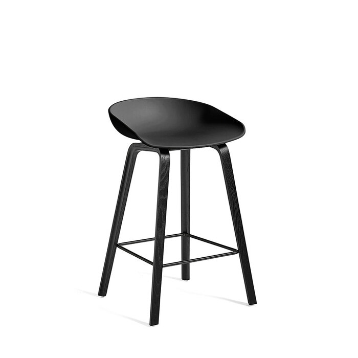 HAY AAS32 tabouret de bar - frame black oak veneer