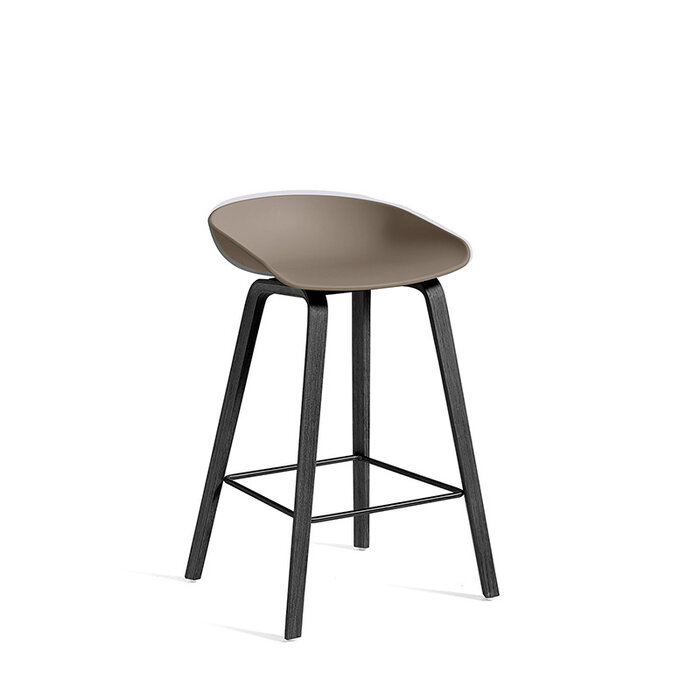 HAY AAS32 Barkruk - frame black oak veneer