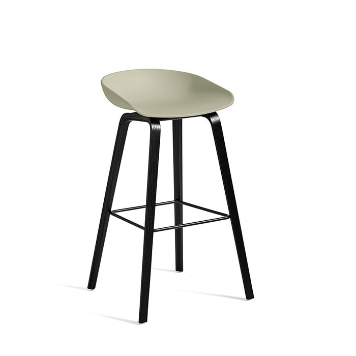 HAY AAS32 tabouret de bar - frame black oak veneer