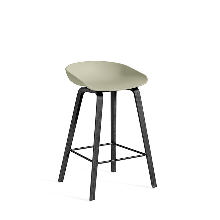 HAY AAS32 tabouret de bar - frame black oak veneer