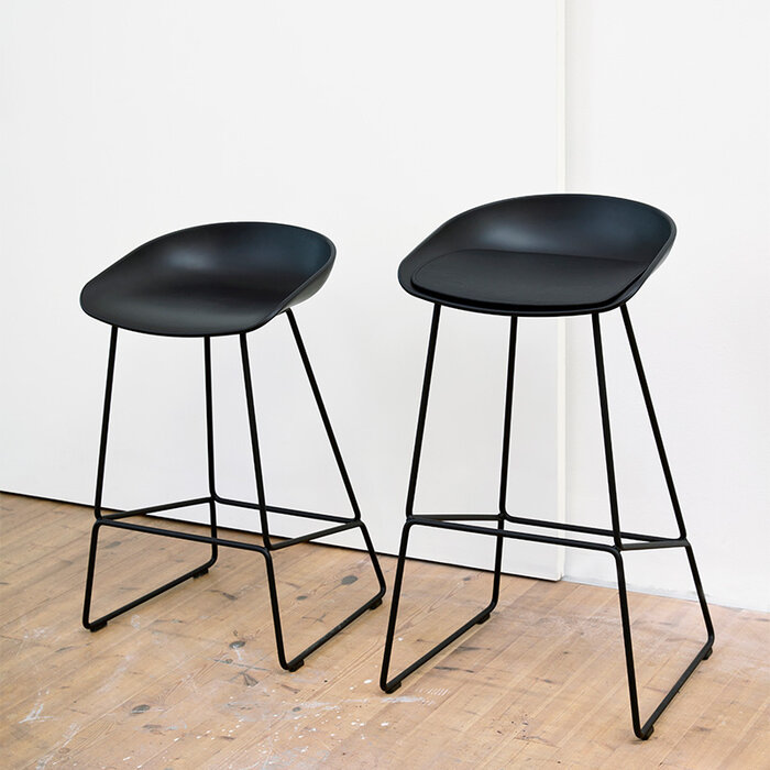HAY AAS38 tabouret de bar - black frame