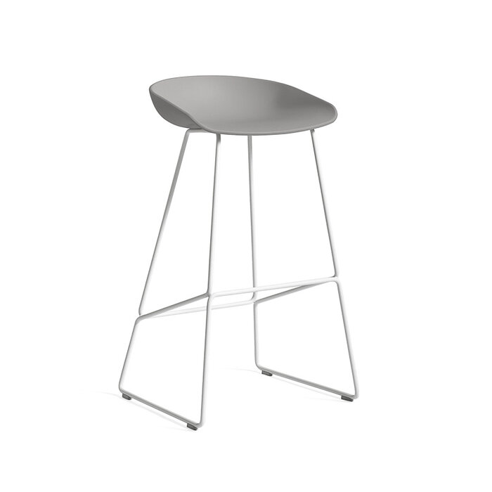 HAY AAS38 tabouret de bar - white powder coated frame