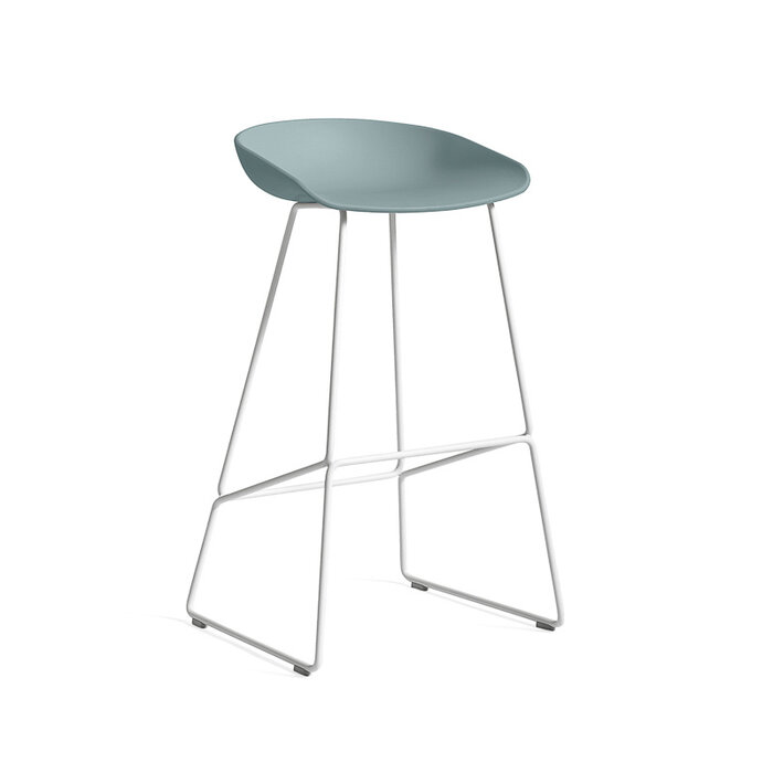HAY AAS38 tabouret de bar - white powder coated frame