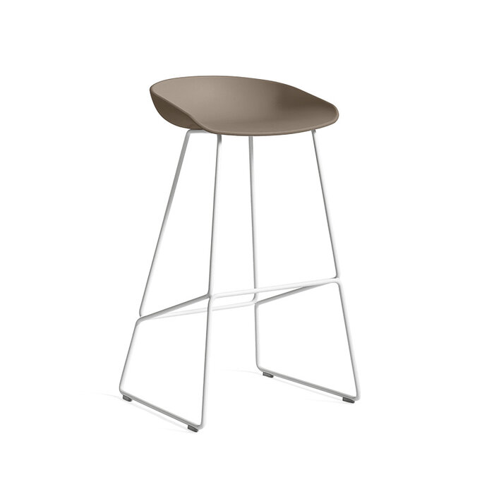 HAY AAS38 tabouret de bar - white powder coated frame