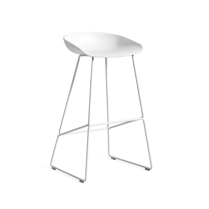 HAY AAS38 tabouret de bar - white powder coated frame