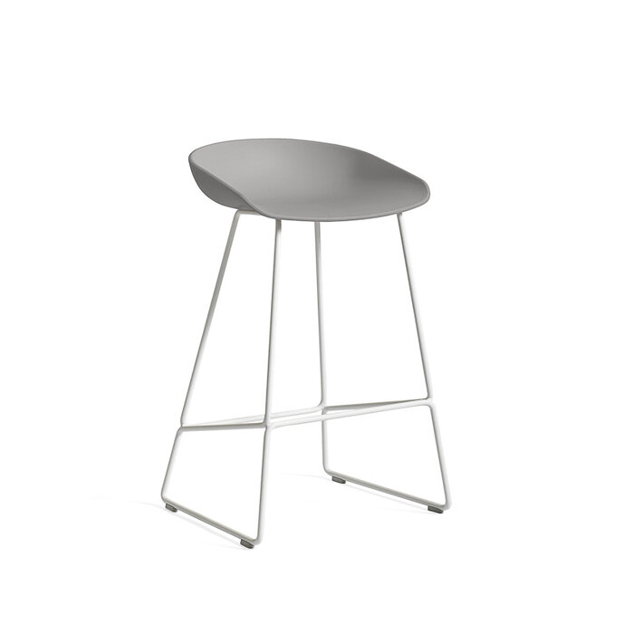HAY AAS38 tabouret de bar - white powder coated frame