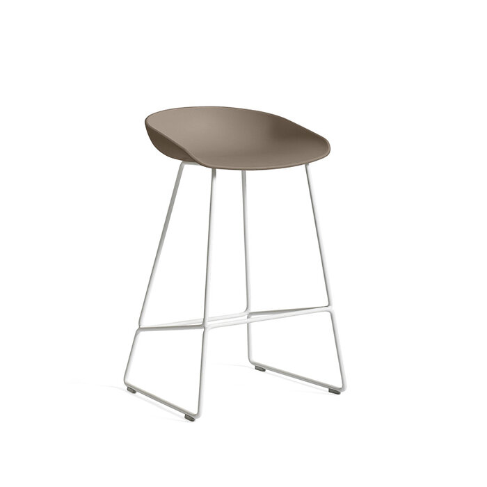 HAY AAS38 tabouret de bar - white powder coated frame