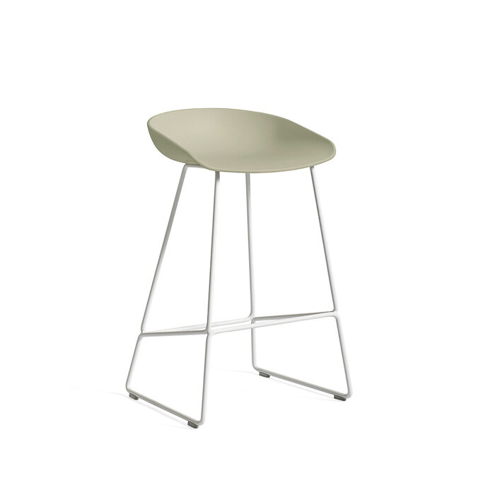 HAY AAS38 Barkruk - white powder coated frame