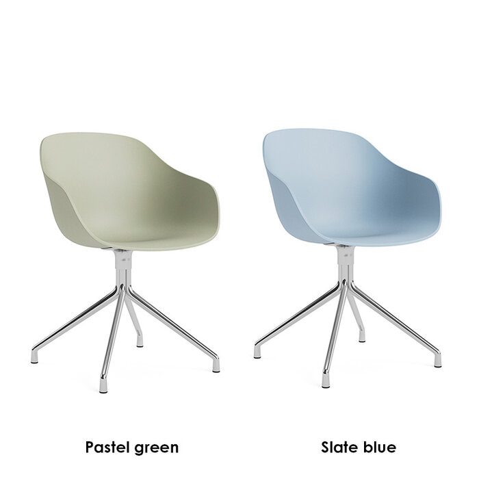 HAY AAC220 - polished alu 4 star swivel frame