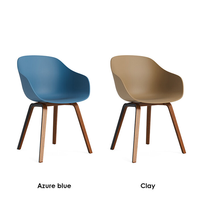 HAY AAC222 - natural lacquered walnut frame