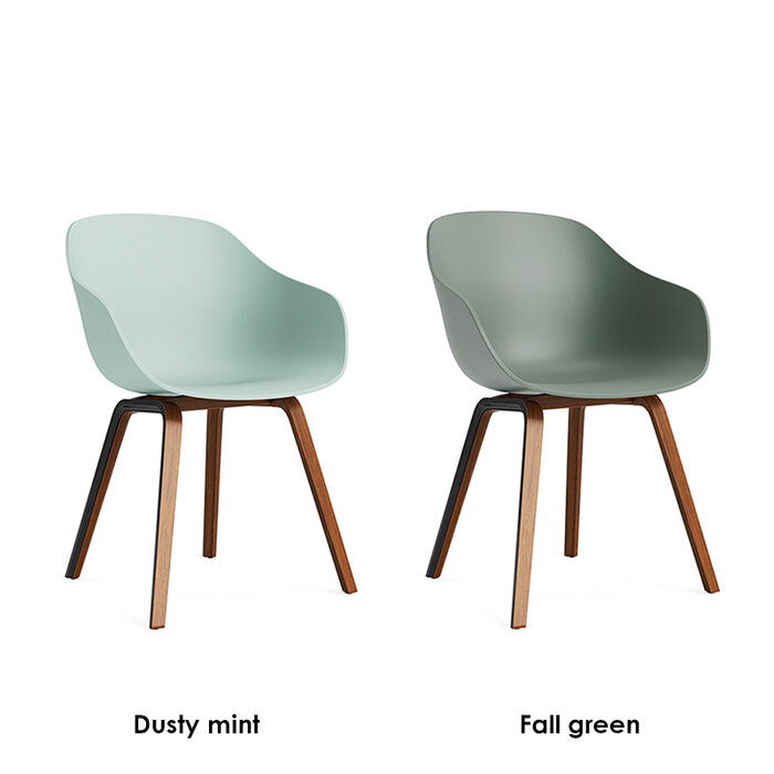 HAY AAC222 - natural lacquered walnut frame