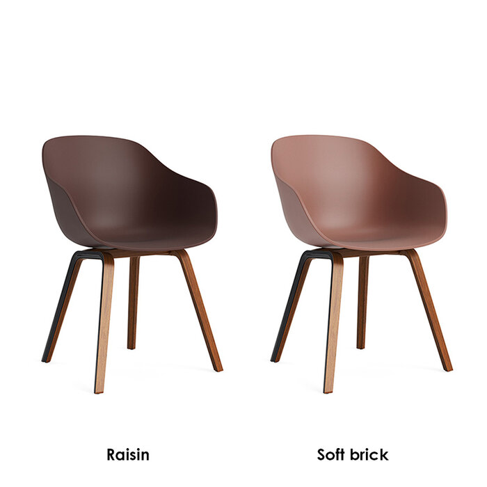 HAY AAC222 - natural lacquered walnut frame