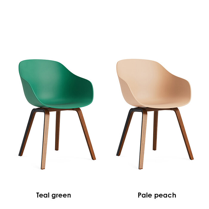 HAY AAC222 - natural lacquered walnut frame