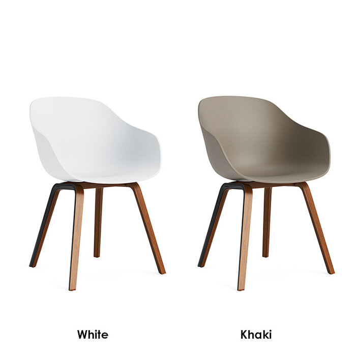 HAY AAC222 - natural lacquered walnut frame