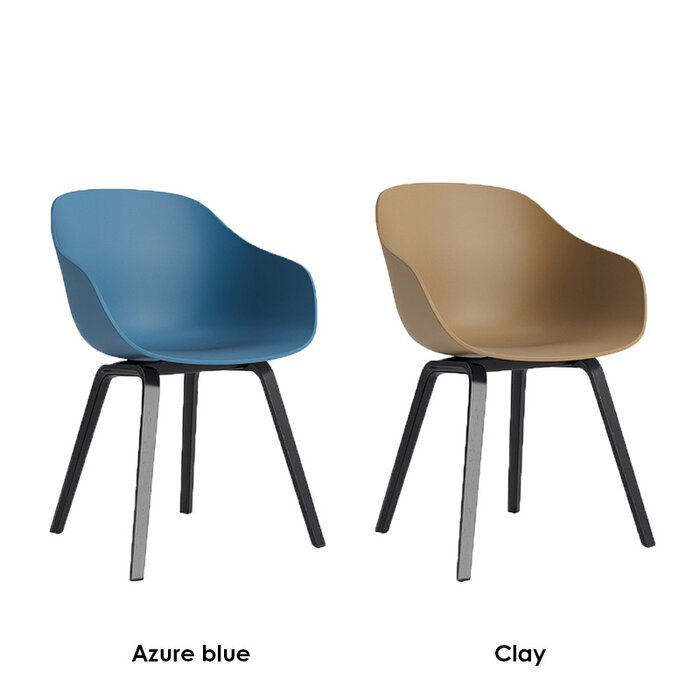 HAY AAC222 - black lacquered oak frame