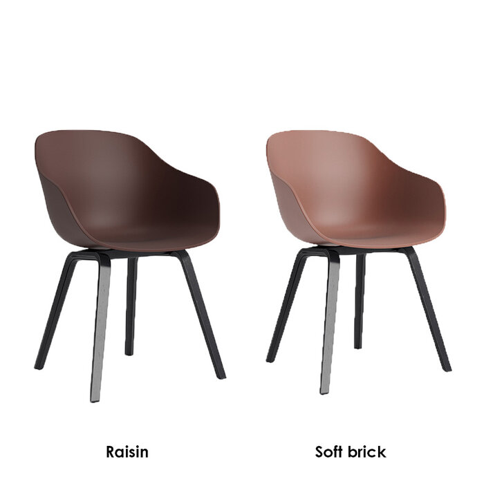 HAY AAC222 - black lacquered oak frame