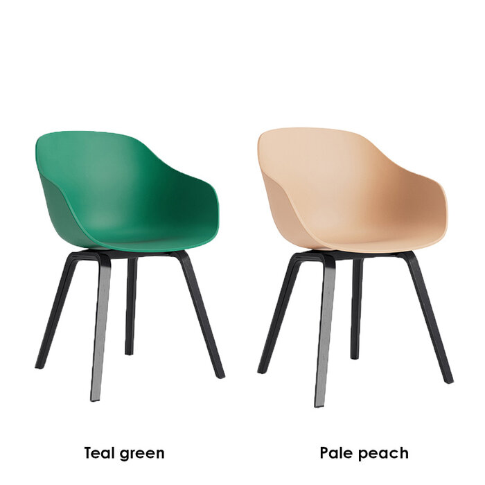 HAY AAC222 - black lacquered oak frame