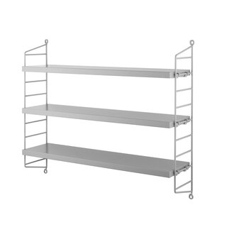 String Pocket wandkast grijs-grijs 60x15x50