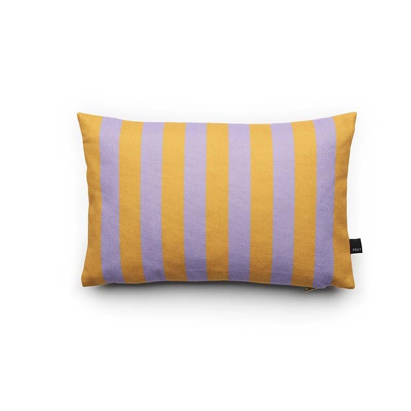 Fest Amsterdam Stripes kussen 30x45 Oranje/Paars