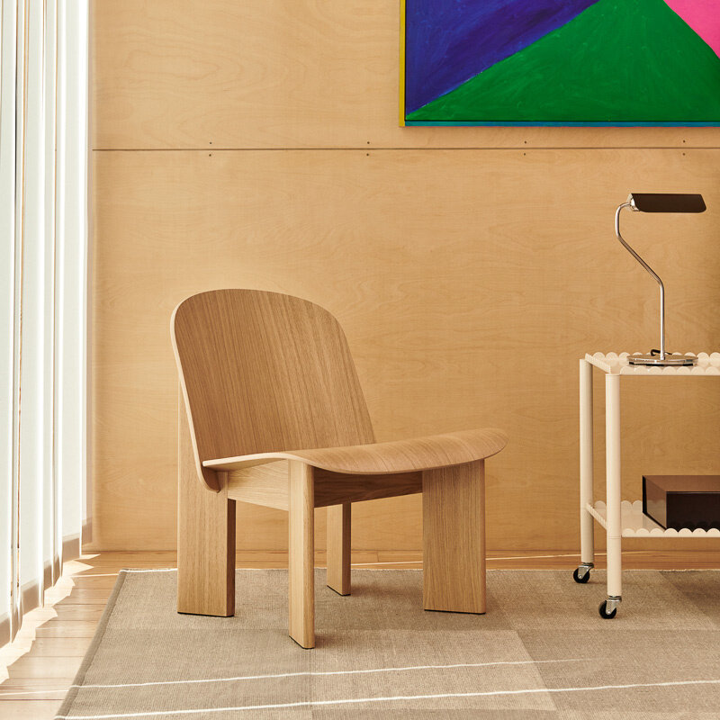 HAY Chisel lounge chair - Water based lacquered oak