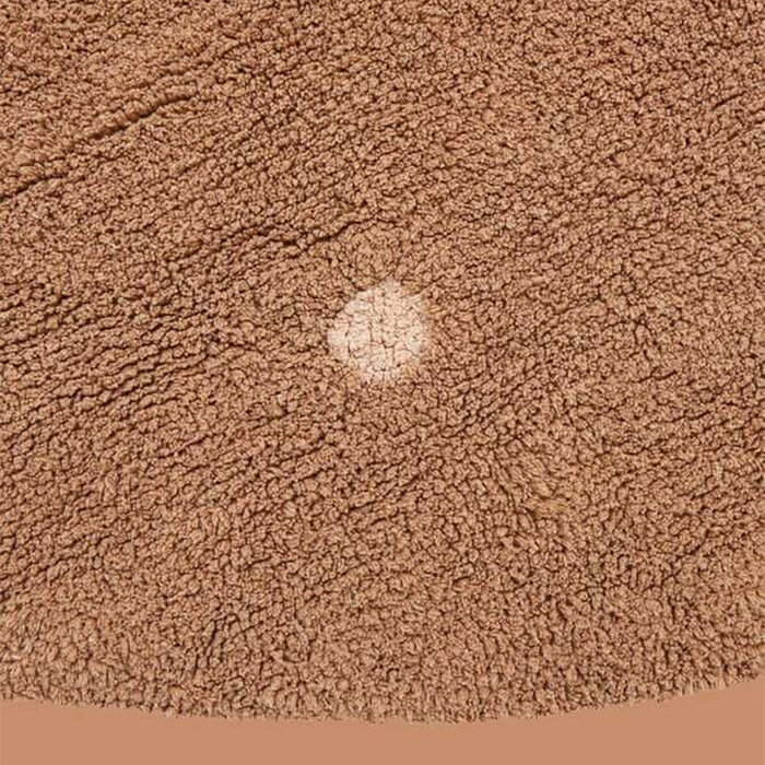 Lorena Canals Dot Chestnut - rond wasbaar tapijt katoen Ø140 cm