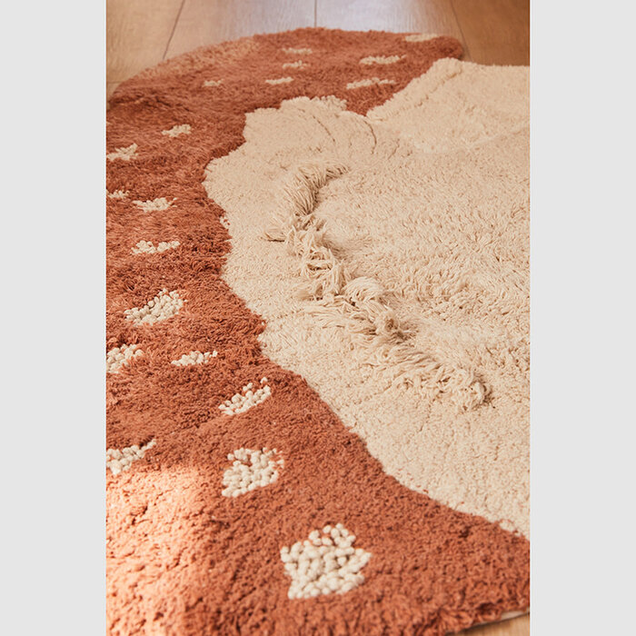 Lorena Canals Boletus -  tapis lavable en coton 120 x 120 cm