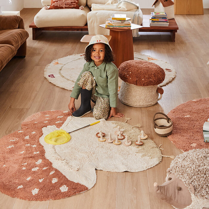 Lorena Canals Boletus - pouf en coton lavable Ø45 x 35cm