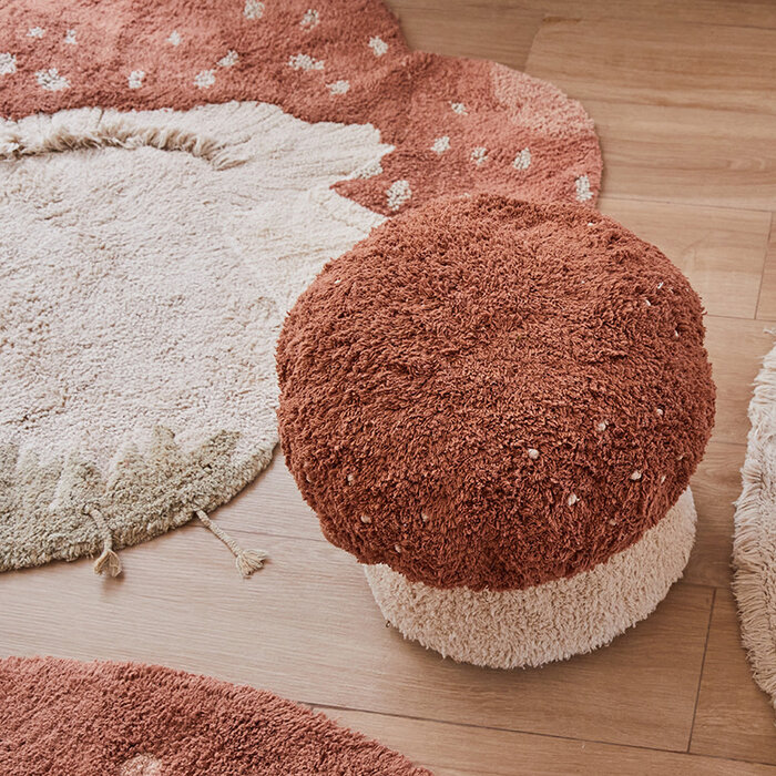 Lorena Canals Boletus - pouf en coton lavable Ø45 x 35cm