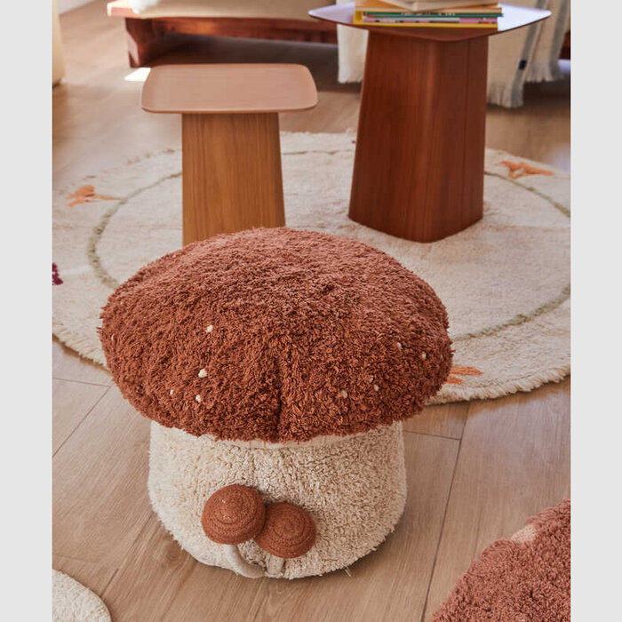 Lorena Canals Boletus - pouf en coton lavable Ø45 x 35cm