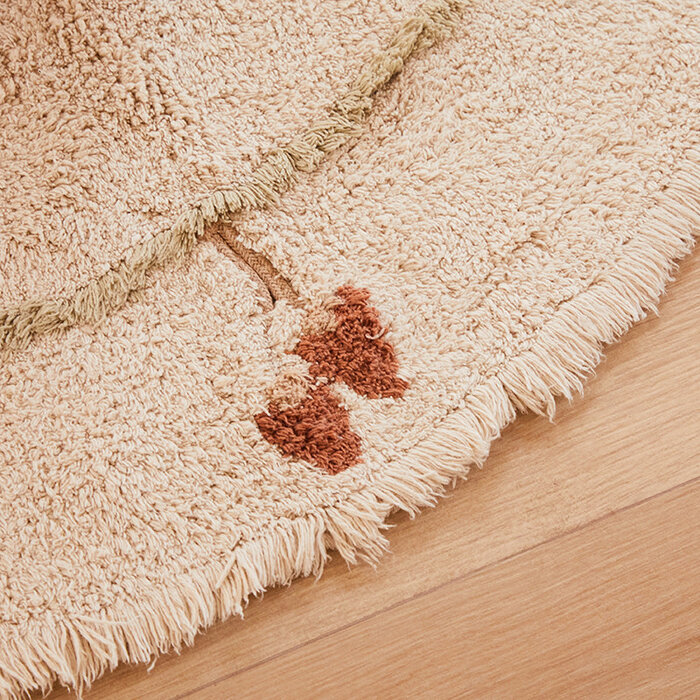 Lorena Canals Chanterelle - tapis lavable en coton Ø 140 cm