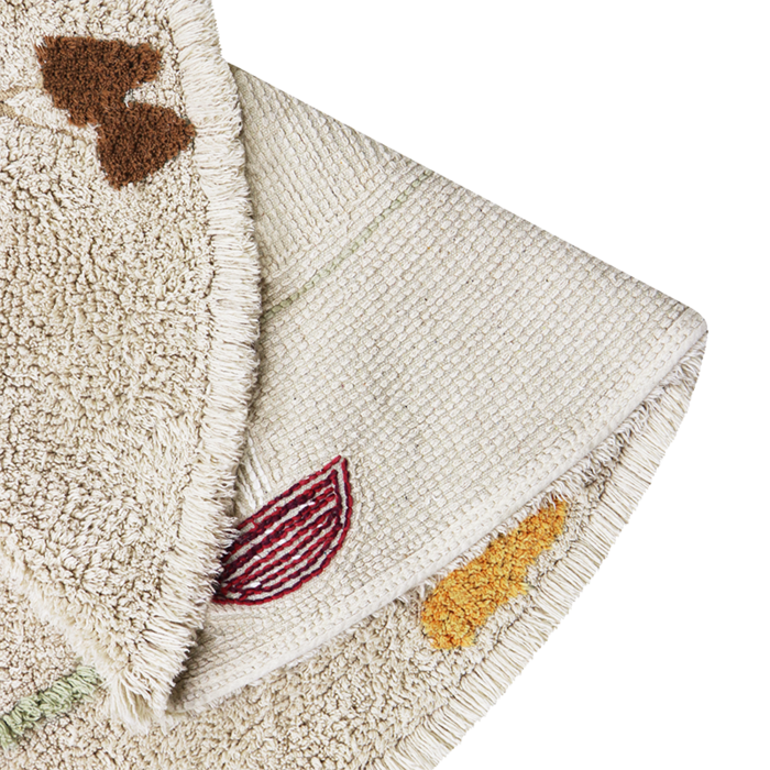 Lorena Canals Chanterelle - tapis lavable en coton Ø 140 cm