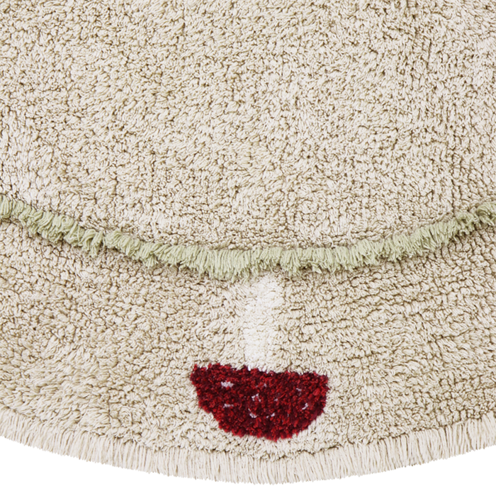 Lorena Canals Chanterelle - tapis lavable en coton Ø 140 cm