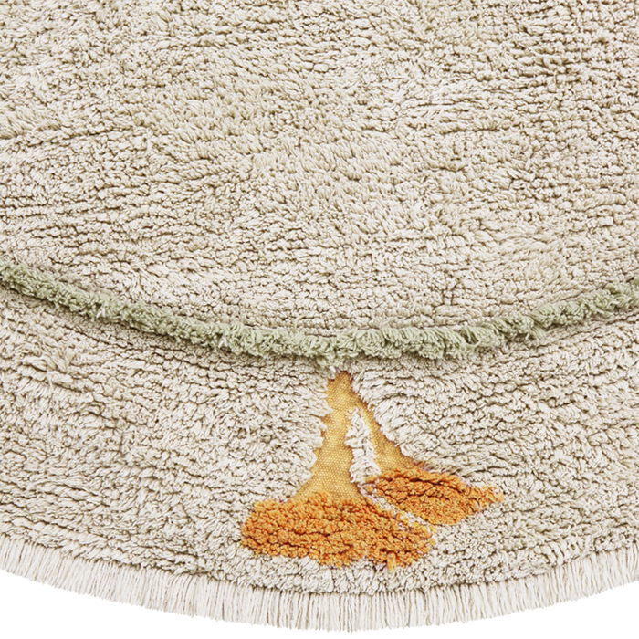 Lorena Canals Chanterelle - tapis lavable en coton Ø 140 cm