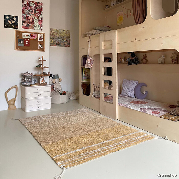 Lorena Canals Twin Amber - tapis réversible lavable en coton