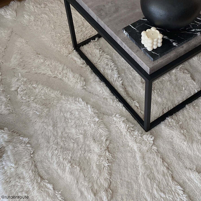 Lorena Canals Enkang Ivory - tapis lavable en laine