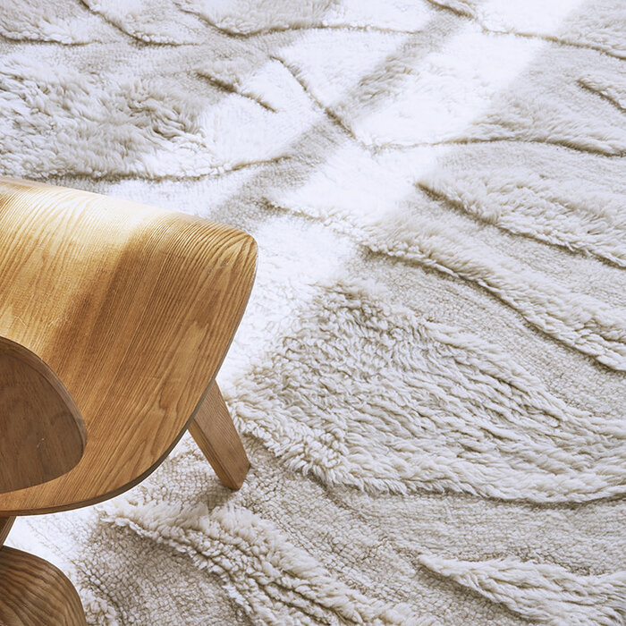Lorena Canals Enkang Ivory - tapis lavable en laine