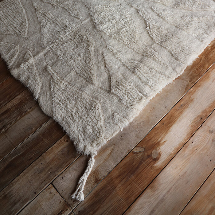 Lorena Canals Enkang Ivory - tapis lavable en laine