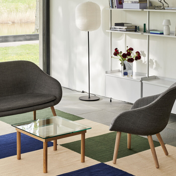 HAY Ethan Cook Flat Works Tapijt - Peach Green Check - HAY